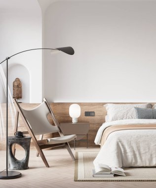 İç Yatak Odası Duvar Modeli - 3D Hazırlama, 3D Görüntü