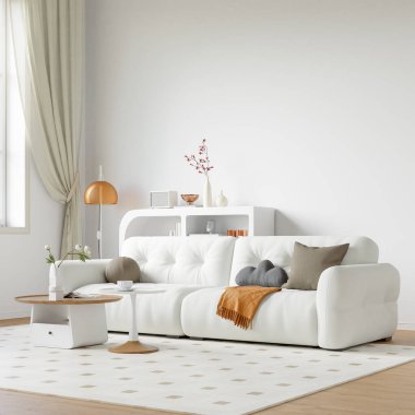 İç Salon Duvar Modeli - 3D Yapılandırma, 3D Görüntü