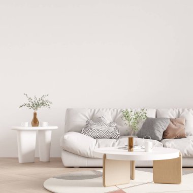 İç Salon Duvar Modeli - 3D Yapılandırma, 3D Görüntü