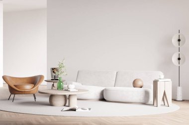 İç Salon Duvar Modeli - 3D Yapılandırma, 3D Görüntü