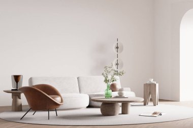 İç Salon Duvar Modeli - 3D Yapılandırma, 3D Görüntü