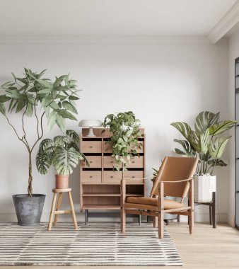 Oturma odasının modeli.