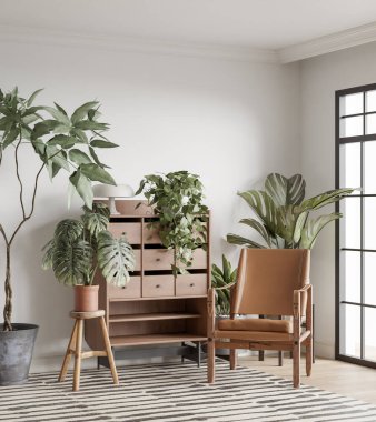 Oturma odasının modeli.