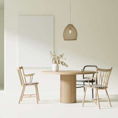 Çerçeve modeli, oturma odasının duvar posterleri. Evin iç mimarisi, Modern İç mimari. 3 Boyutlu Hazırlama