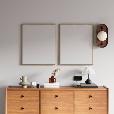 Frame Mockup İç Sahne - 3d Görüntü, 3d Görüntü