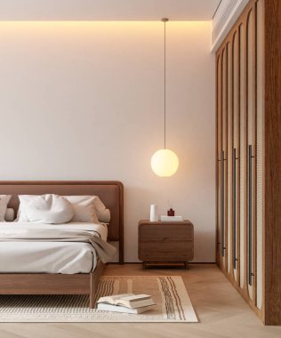 İç Yatak Odası Duvar Modeli - 3D Hazırlama, 3D Görüntü