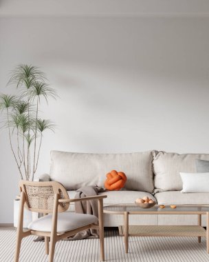 İç Salon Duvar Modeli - 3D Görüntü