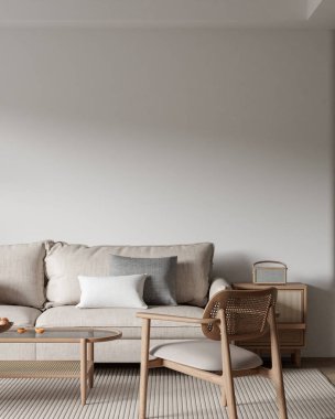 İç Salon Duvar Modeli - 3D Görüntü