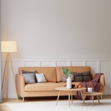 İç Salon Duvar Modeli - 3D Görüntü