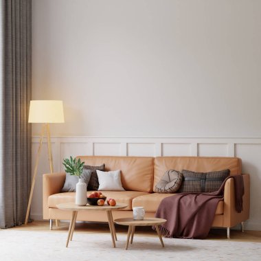 İç Salon Duvar Modeli - 3D Görüntü