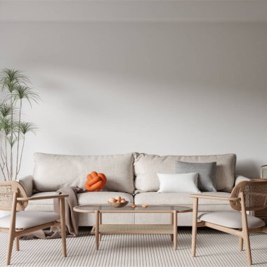 İç Salon Duvar Modeli - 3D Görüntü