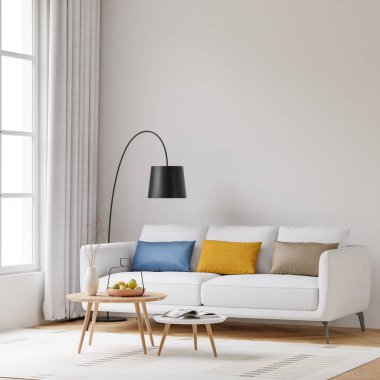 İç Salon Duvar Modeli - 3D Görüntü, 3D Görüntü