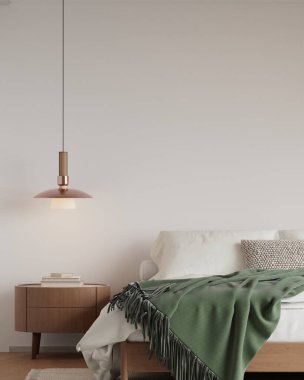 İskandinav Yatak Odası Poster Çerçevesi Minimalist Dekor 3D Yapılandırması