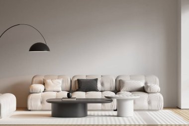 Modern Oturma Odası Çerçeve Posteri Model - 3d Hazırlama