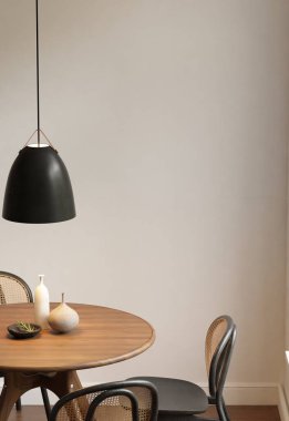 Modern Japandi Yemek Odası Poster Çerçeve Model ile İçi