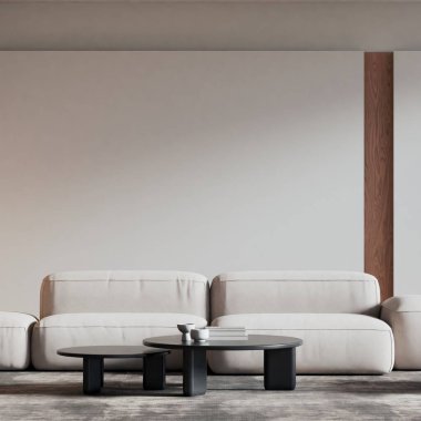 Modern Minimalist Oturma Odası İç Çerçeve Posteri Model