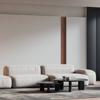 Modern Minimalist Oturma Odası İç Çerçeve Posteri Model