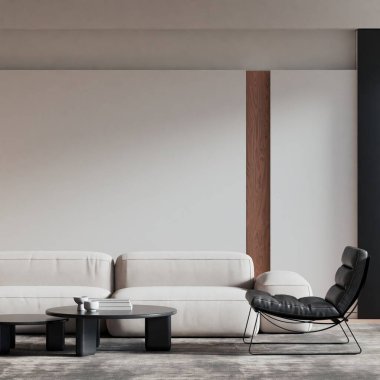 Modern Minimalist Oturma Odası İç Çerçeve Posteri Model