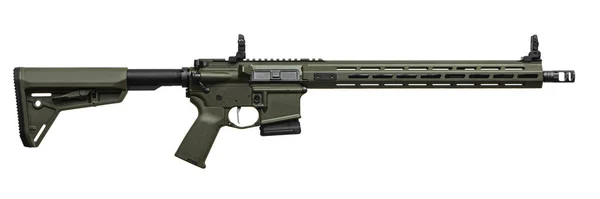 Moderní Automatická Puška Izolovaná Bílém Pozadí Zbraně Pro Policii Speciální — Stock fotografie
