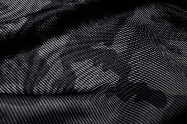 Camouflage Pattern Trendy Dark Gray Camouflage Fabric Military Texture Dark — Stock Photo, Image