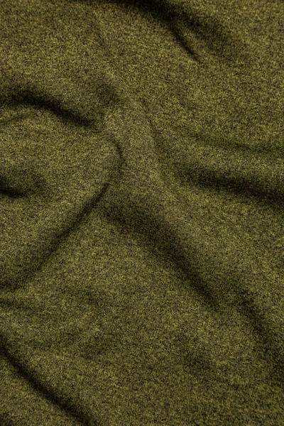 Texture Knitted Fabric Green Color Light Khaki Background — Stock Photo, Image