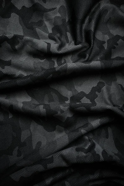 Patrón Camuflaje Tela Camuflaje Gris Oscuro Moda Textura Militar Fondo —  Fotos de Stock