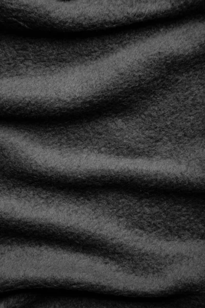 Textura Tecido Quente Com Dobras Cinza Ondulado Fundo Feltro — Fotografia de Stock