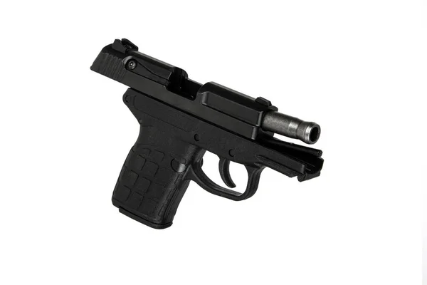 Moderní Poloautomatická Izolace Pistole Bílém Pozadí Výzbroj Pro Armádu Policii — Stock fotografie