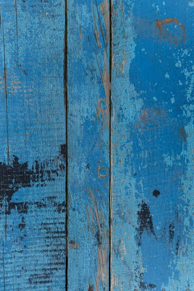 Βίντατζ Ξύλινο Μπλε Φόντο Ραγισμένη Μπλε Μπογιά Ξύλινες Σανίδες Παλιά — Φωτογραφία Αρχείου