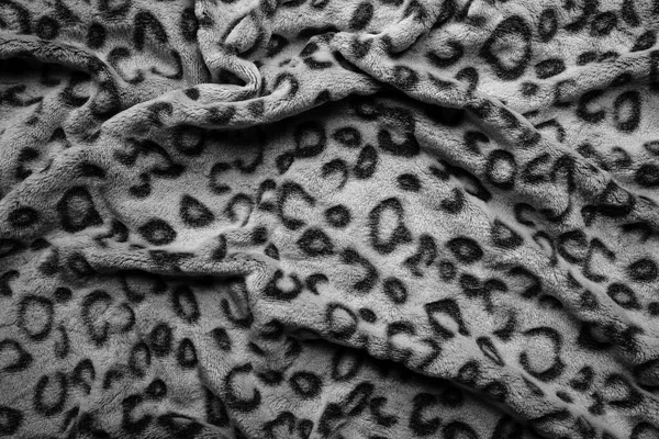 Tecido Falso Macia Com Padrão Manchado Textura Leopardo Claro — Fotografia de Stock