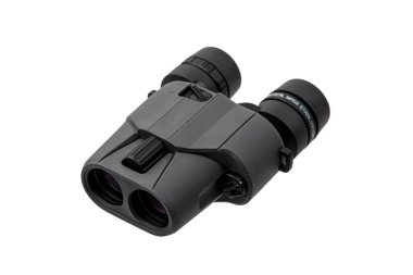 Modern dürbünler. Uzun mesafelerde gözlem için optik bir araç. Beyaz arkaplanda izole et.