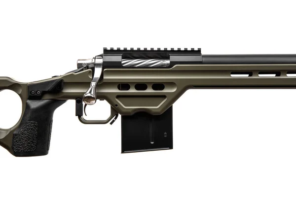 Modern Sniper Rifle Lightweight Aluminum Chassis Long Range Bolt Action — Stock Photo, Image
