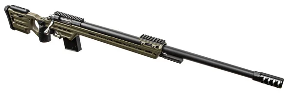 Modern Sniper Rifle Lightweight Aluminum Chassis Long Range Bolt Action — Stock Photo, Image