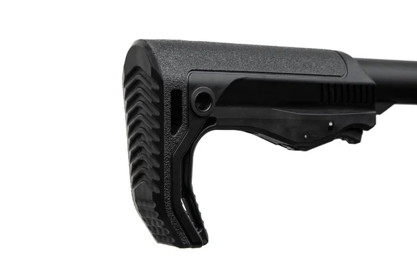 Close Butt Modern Automatic Carbine Plastic Stop Secure Fixation Weapon — стоковое фото