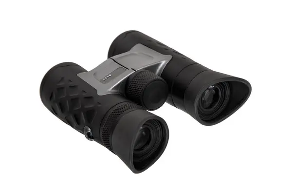 Binoculares Modernos Instrumento Óptico Para Observación Largas Distancias Aislar Sobre —  Fotos de Stock