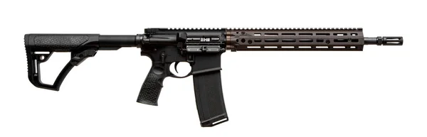 Fusil Automático Moderno Aislado Sobre Fondo Blanco Armas Para Policía —  Fotos de Stock