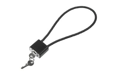 Kilit ve güvenli bir şekilde kullanılmasını bir ateşli silah güvenliğini sağlamak için kullanılan anahtarları. Silahı kablo kilidi. Silah güvenliği