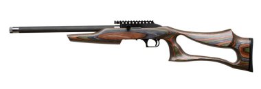 Yarı otomatik .22LR tüfek, özel ahşap kaplamalı, ergonomik kabzalı ve hassas atış için düz namlulu. Atış talimi, spor atışı ve av için ideal..