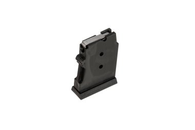 .22lr tüfek şarjörü beyaz arkaplanda izole.