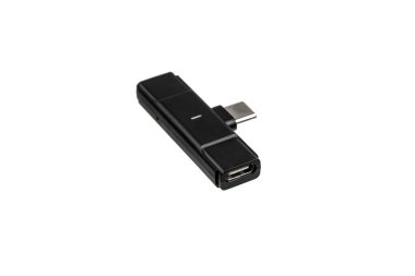 USB-C ile Siyah Ses Alıcısı