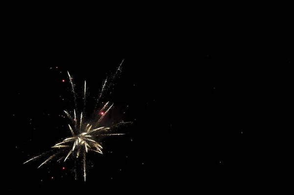 Feuerwerk Nachthimmel Neujahrsfeier Wunderkerze Der Nacht Wunderkerze Für Weihnachten Brennen — Stockfoto