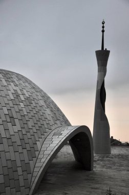 Rijeka, Hırvatistan, Şubat 2024. Hırvatistan 'ın Primorje-Gorski Kotar Bölgesi' ndeki Rijeka İslam Merkezi. Katar 'ın bağışı sayesinde 2013 yılında açıldı.