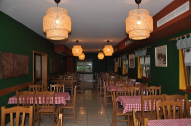 Risnjak Ulusal Parkı konuk evi (iç mekan), Crni Lug adlı küçük bir dağ köyünde, Parklar idaresine yakındır..