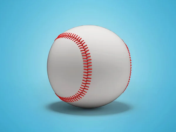 3Dイラストの野球のためのゲームのための青の背景に影 — ストック写真