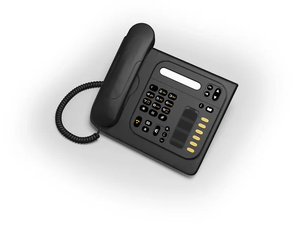 Απεικόνιση Του Σταθερού Σταθερού Τηλεφώνου Λευκό Φόντο Σκιά — Φωτογραφία Αρχείου