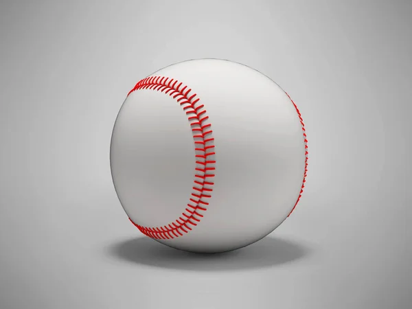 Illustration Von Baseball Für Spiel Auf Grauem Hintergrund Mit Schatten — Stockfoto