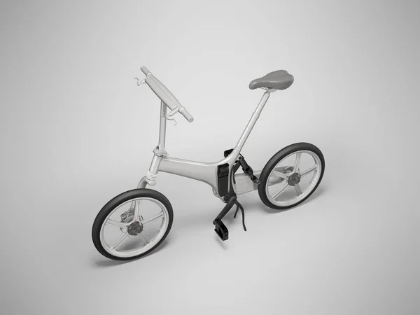 Illustration Eines Elektro Fahrrad Transformators Für Die Stadt Auf Grauem — Stockfoto
