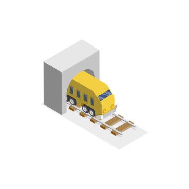 3 Boyutlu Isometric Isometric İstasyon Elementleri, Tren, Platform, Zamanlama Ekranı, Saat. Madde 7