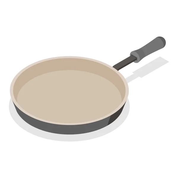 Изометрические Плоские Векторные Наборы Сковородки Кухонные Принадлежности Приготовления Пищи Пункт — стоковый вектор