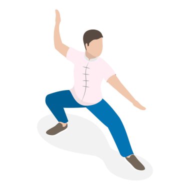 3 boyutlu Isometric Düz Vektör seti, sağlıklı yaşam tarzı. Madde 6